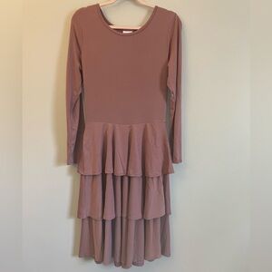 LuLaRoe Long Sleeve Dress in Mauve